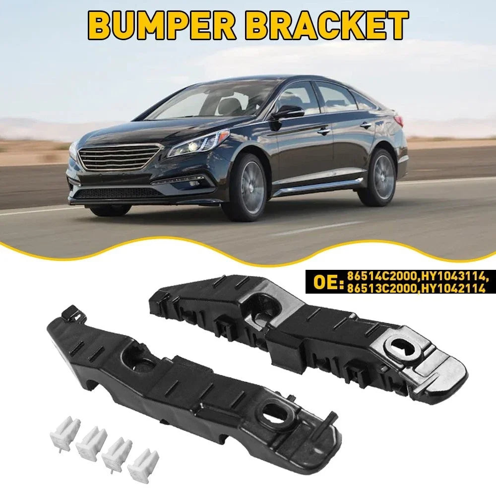 Front Bumper Brackets LH RH - 2 Pack for 2015-2017 Hyundai Sonata