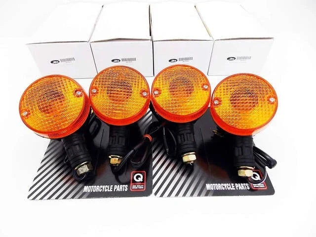 4 x Turn Signal Assemblies for 1980 Suzuki DR400 Motorcycle