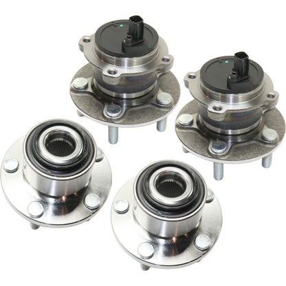 5 Lug Wheel Hubs with Bearing & Sensor for Volvo S40 2005-2011 Front/Rear
