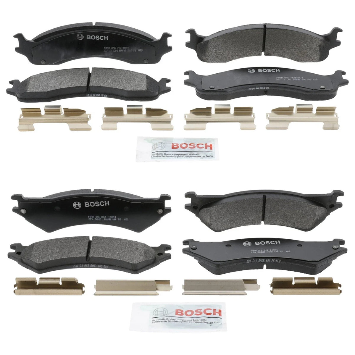 Bosch Quietcast Disc Brake Pad Kit for Ford E-150 E-250 (2004–2022)