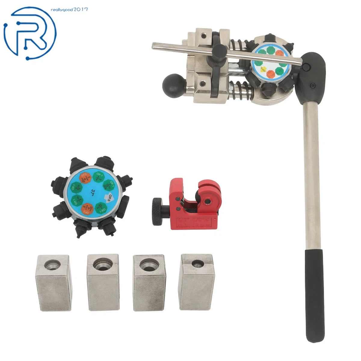 Brake Line Flaring Tool Kit for Automotive (45°/37° Flares, 3/16")