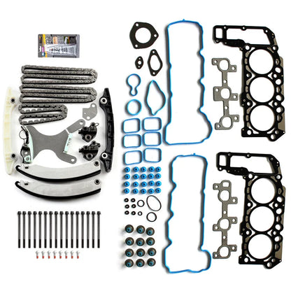 Timing Chain Kit with Head Gasket Bolt Set for 2005-2009 Dodge SUV