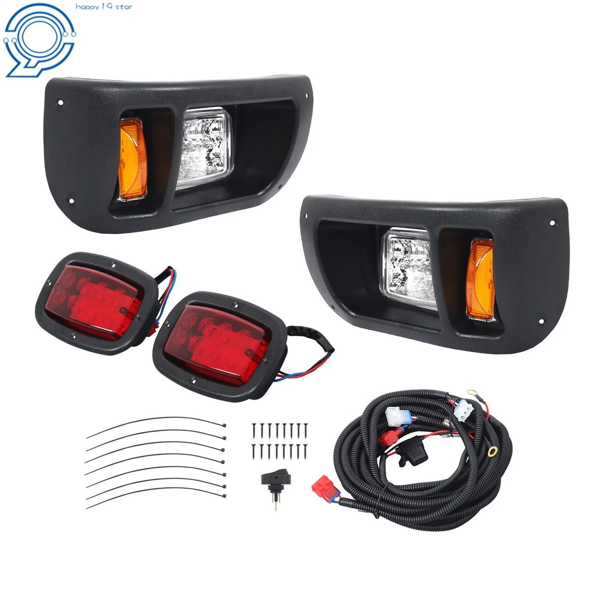 LED Headlights and Tail Lights Kit for DS Club Car (1993–Present)