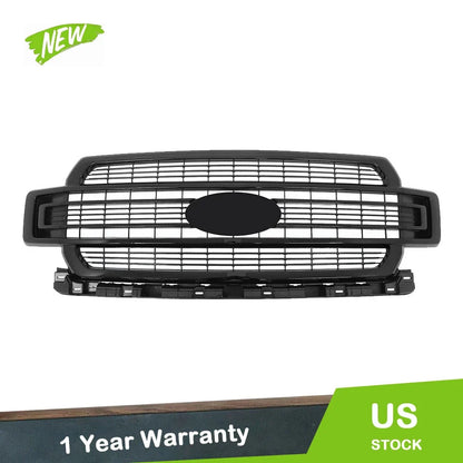 2018-2020 Ford F-150 Gloss Black Front Grille Replacement