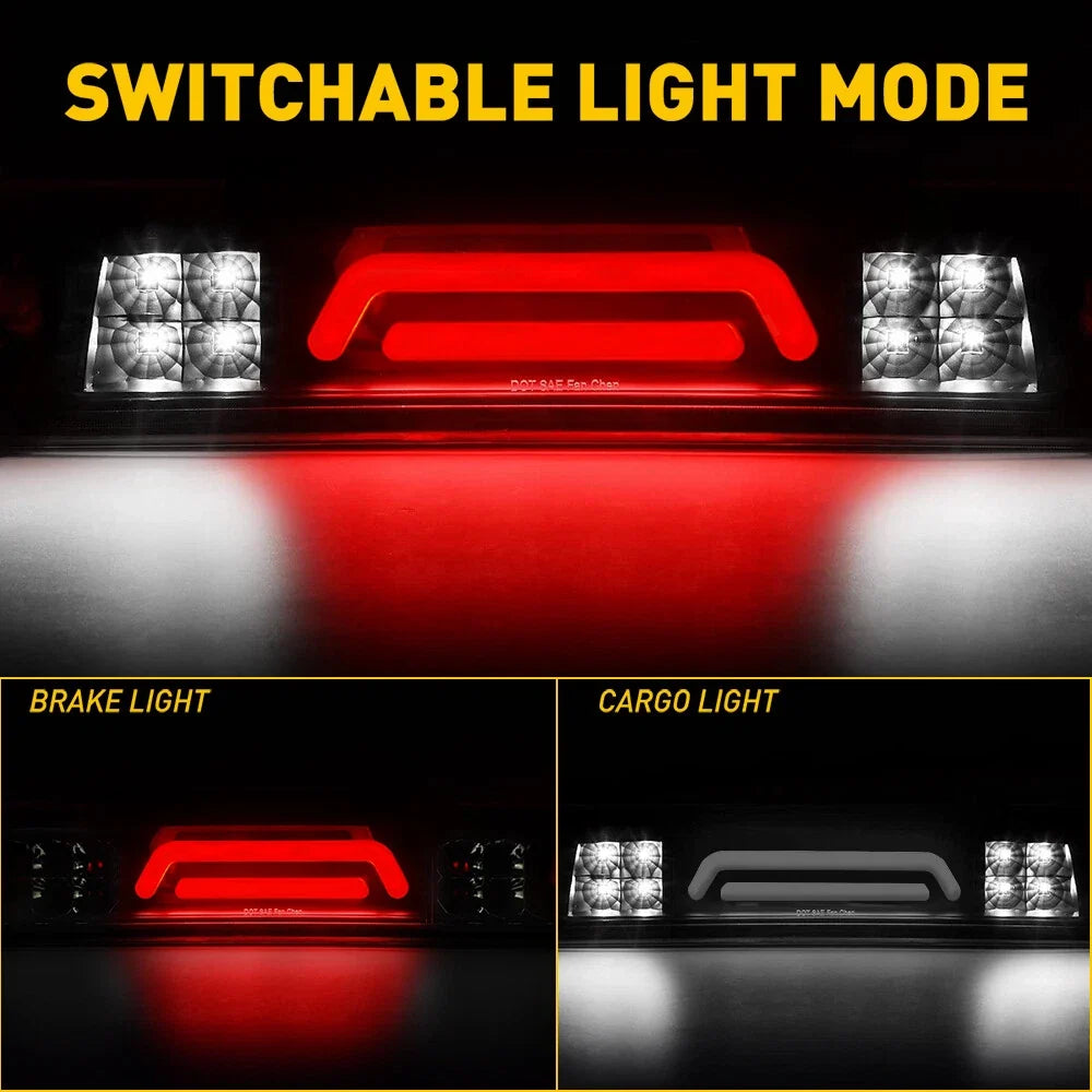 Smoked LED Third Brake Light for Dodge Ram 1500 2500 3500 (2009–2018)