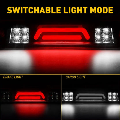Smoked LED Third Brake Light for Dodge Ram 1500 2500 3500 (2009–2018)