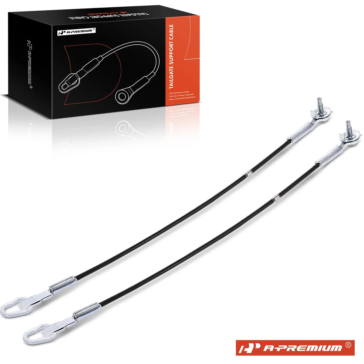 2X Tailgate Support Cable for Ford F250 Super Duty