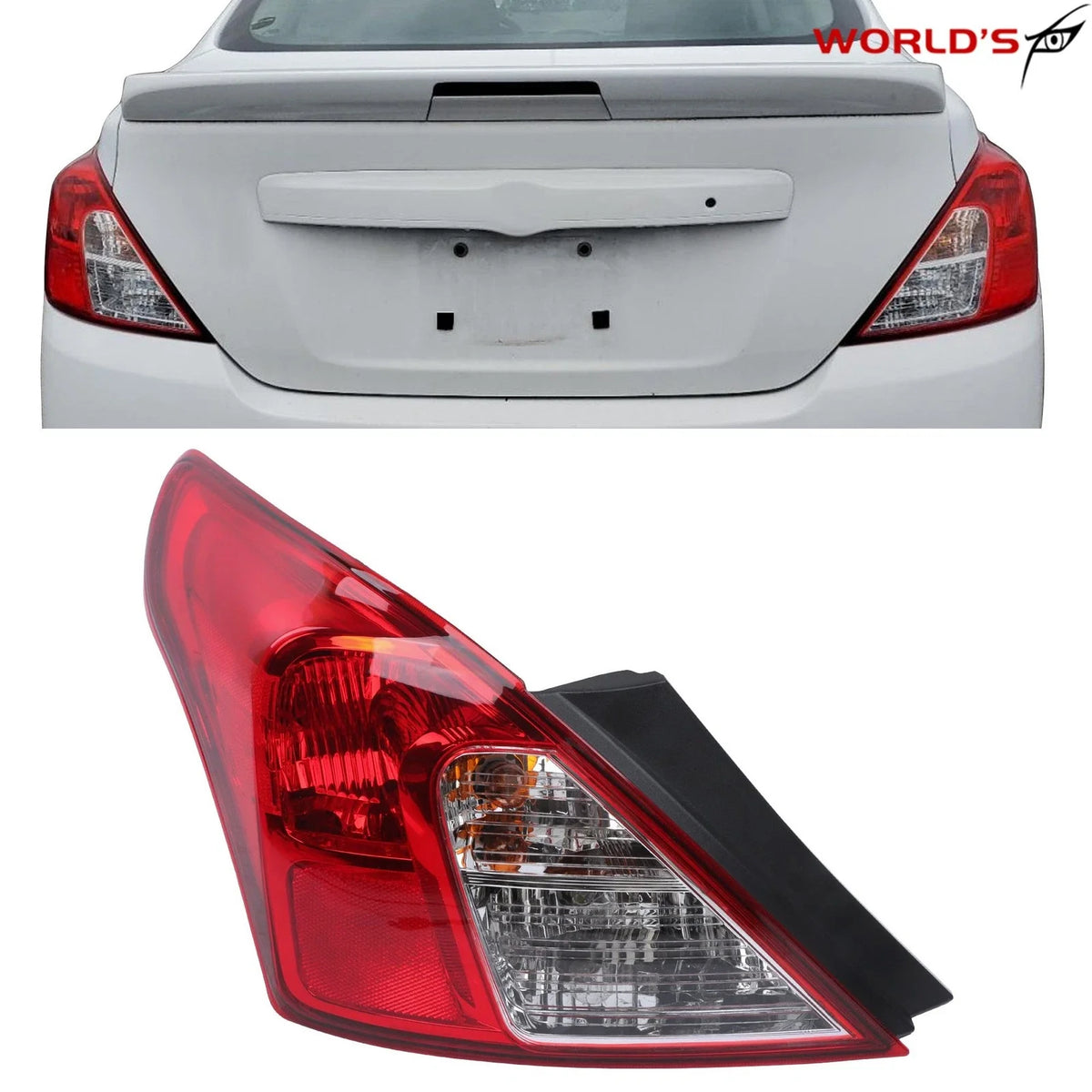 Driver Side Tail Light for Nissan Versa (2012–2019)