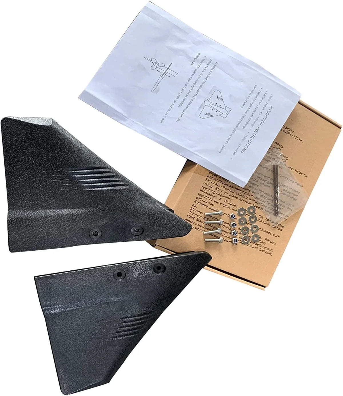 Performance Dual Fin Hydrofoil Stabilizer for 50 HP+ Outboard Motors