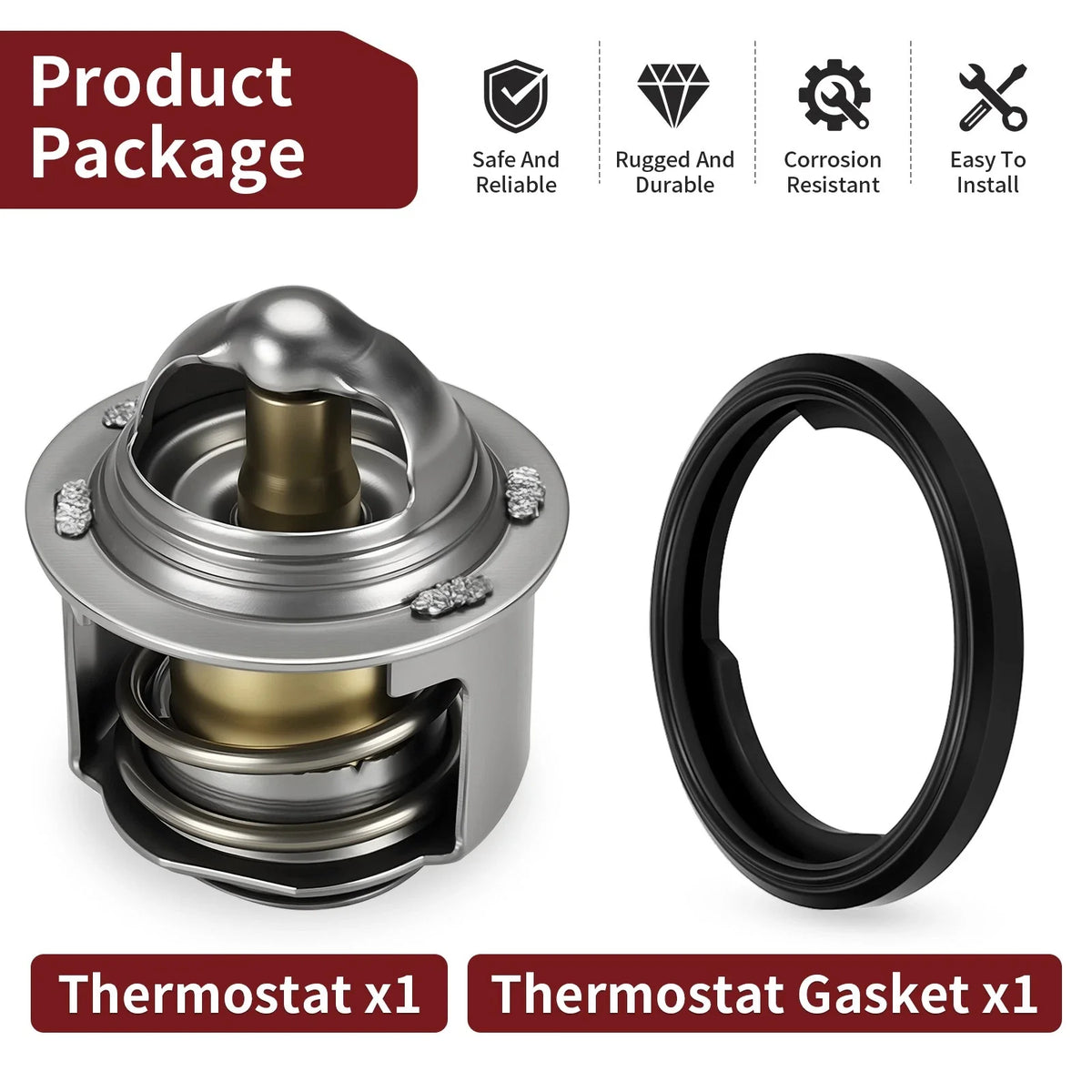 Thermostat & Gasket Set for CH150 CH250 Helix Honda Elite 150 250 1987-2007