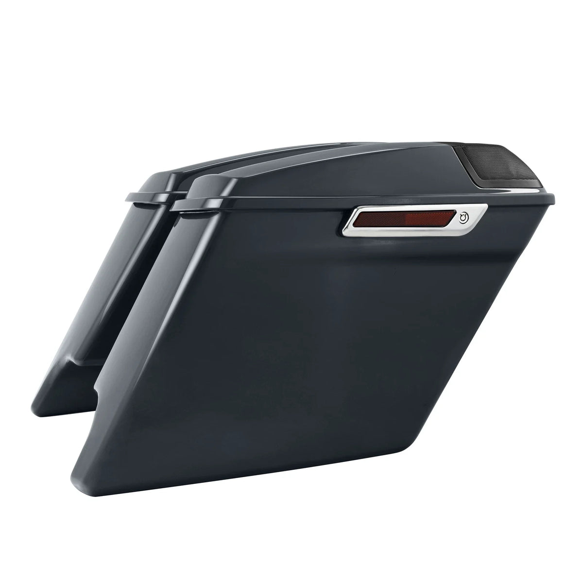 5" Stretched Hard Saddlebags for Harley Touring CVO Glide (2014–2023) Gunship Gray