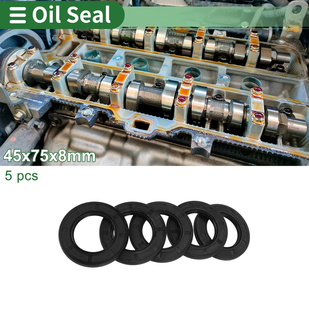Oil Seal for Rotary Shaft (45x75x8mm)