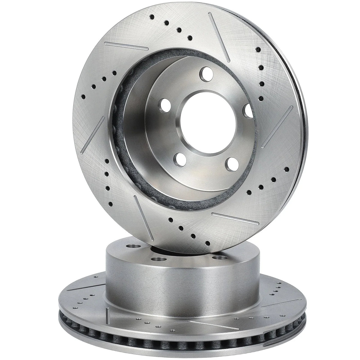 Drilled and Slotted Front Brake Rotors for Wrangler (2000-2006)