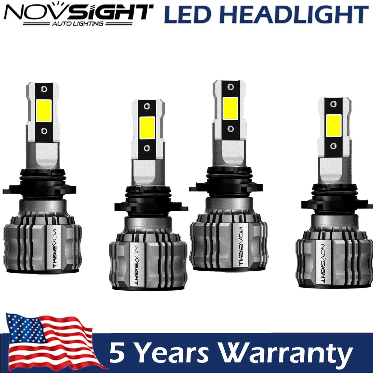 High Low Beam LED Headlight Bulbs Kit 9005 + H11 6500K 330000LM