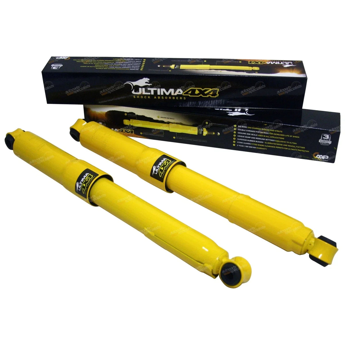 Set of 4 Gas Shock Absorbers for Hilux IFS 4x4 (1988–2004)
