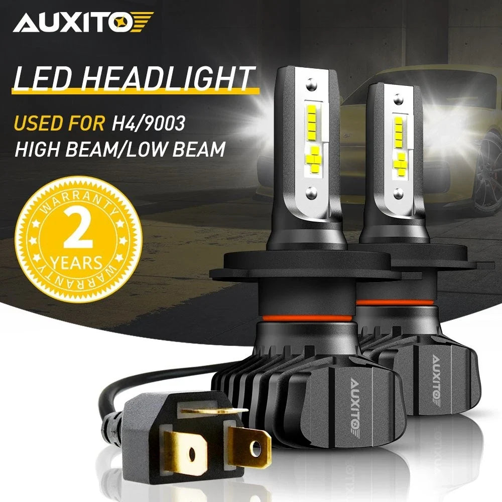 LED Headlight Kit H4 HB2 9003 (6500K) by AUXITO for B7 EXV