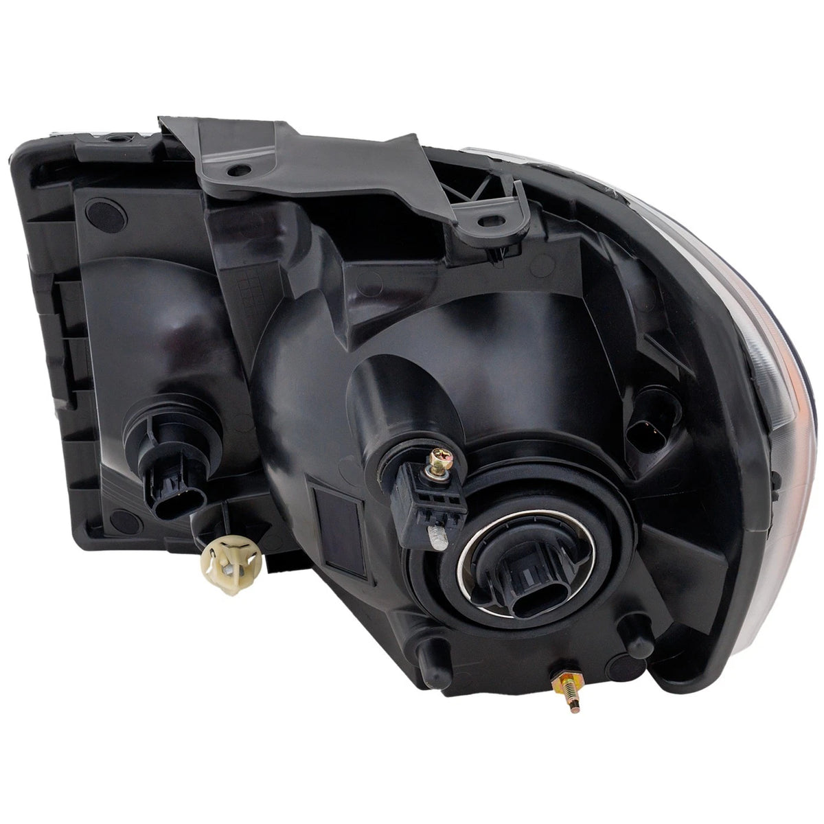 Headlight for Dodge Durango (2007–2009) Right Chrome Housing, Bulb Included