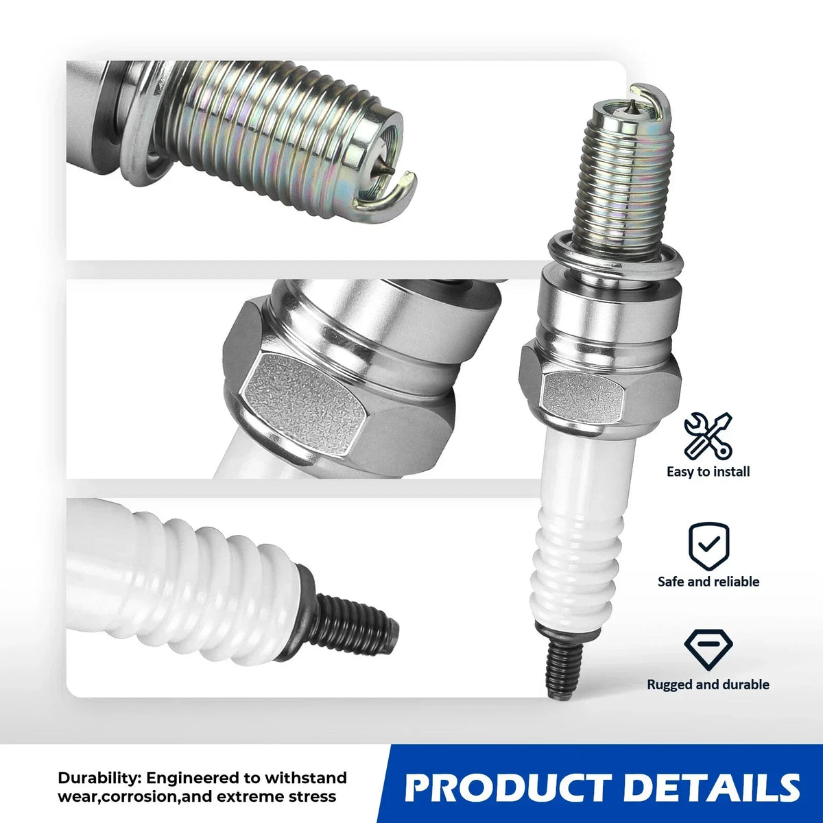 4x Iridium Spark Plugs and Ignition Coils for Kawasaki ZX-6R