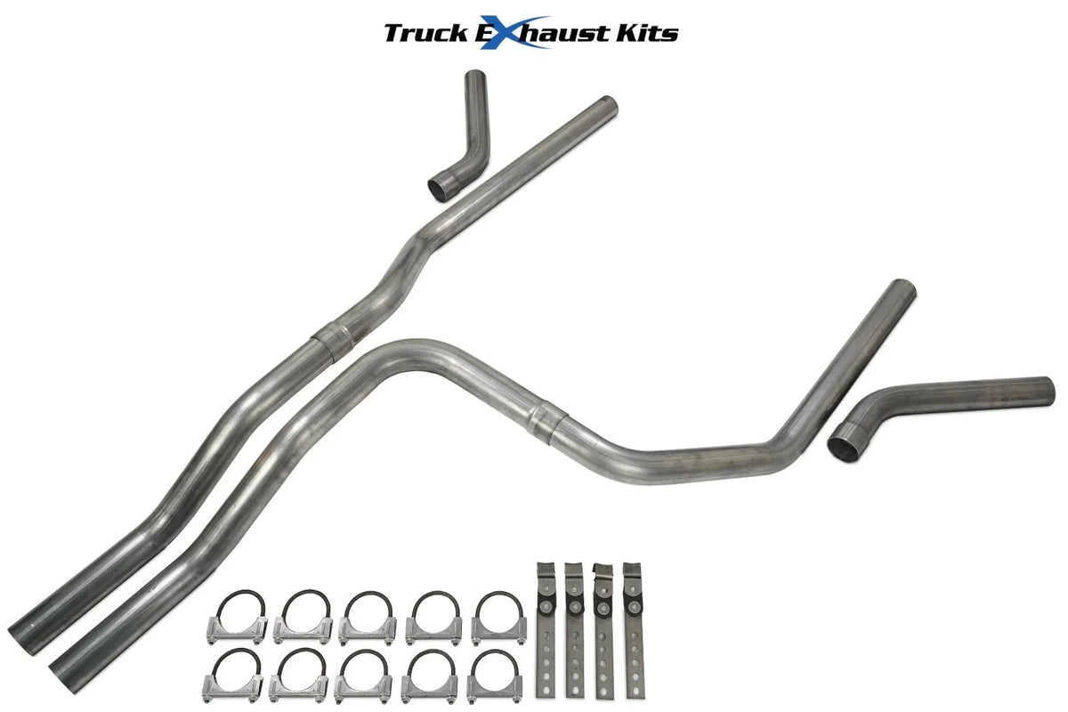 2.5" Dual Exhaust Kit for Avalanche (2001–2006) C Exit No Muffler
