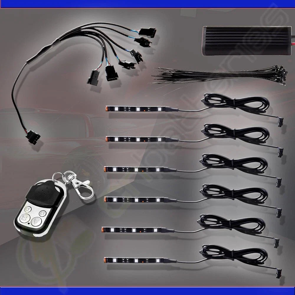 6pcs RGB LED Light Kit for Motorcycle (Universal)
