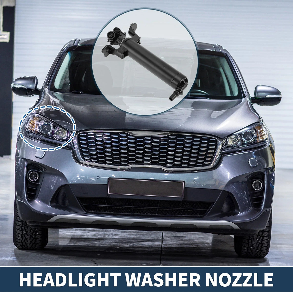 Front Passenger Side Headlight Washer Nozzle for Audi A3 (2013–2016) No. 8V0955102A