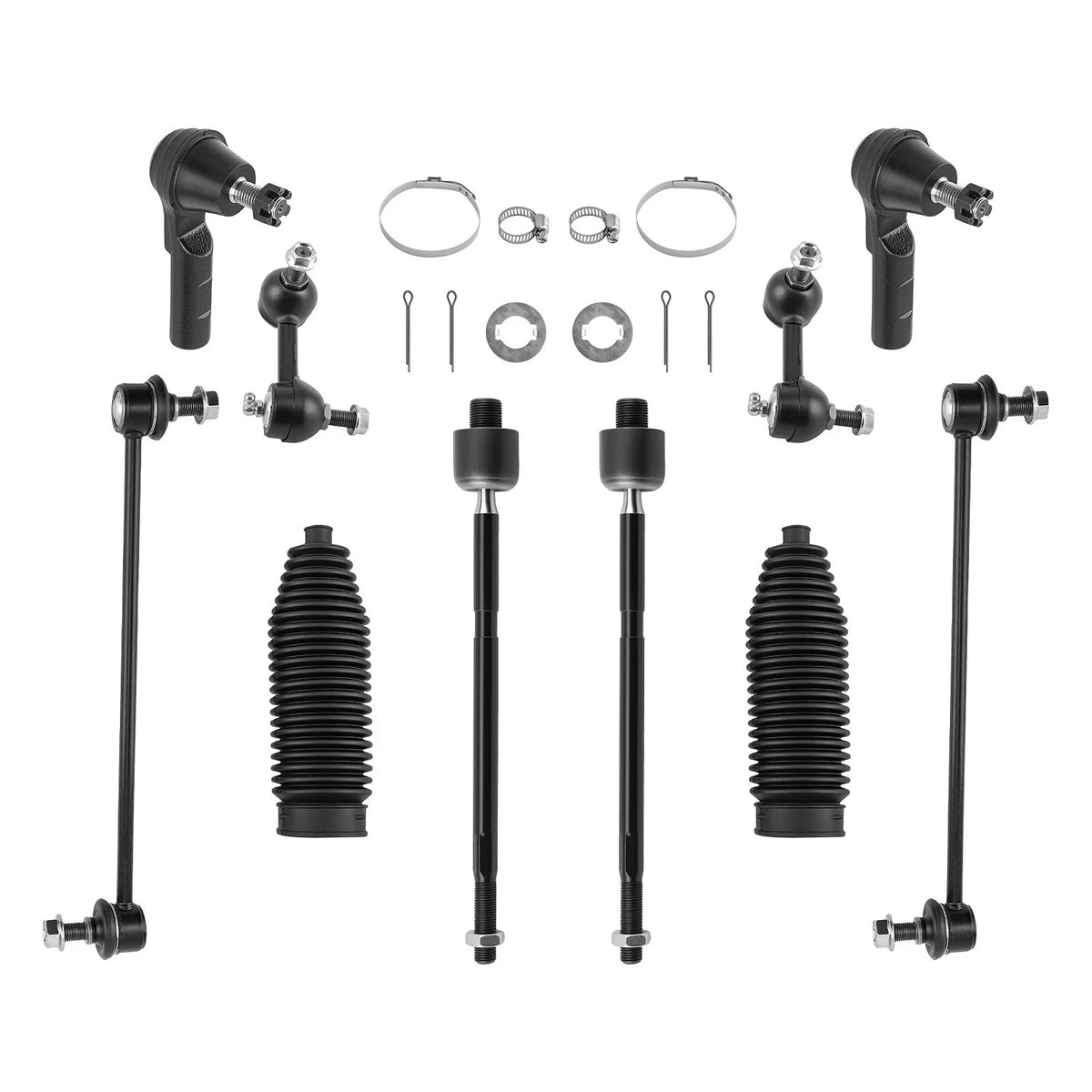 12x Front Lower Control Arm Sway Bar Tie Rods Kit for Honda CR-V (2007–2011)