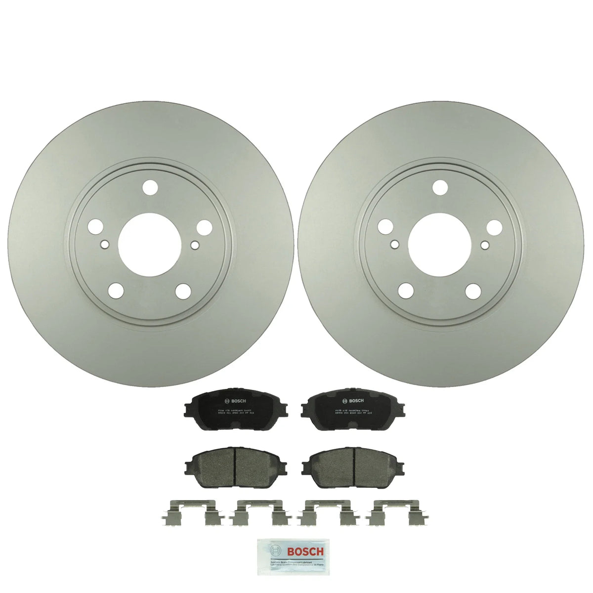 2 Front Vented Rotors & Ceramic Disc Brake Pads Kit for Lexus V6 FWD