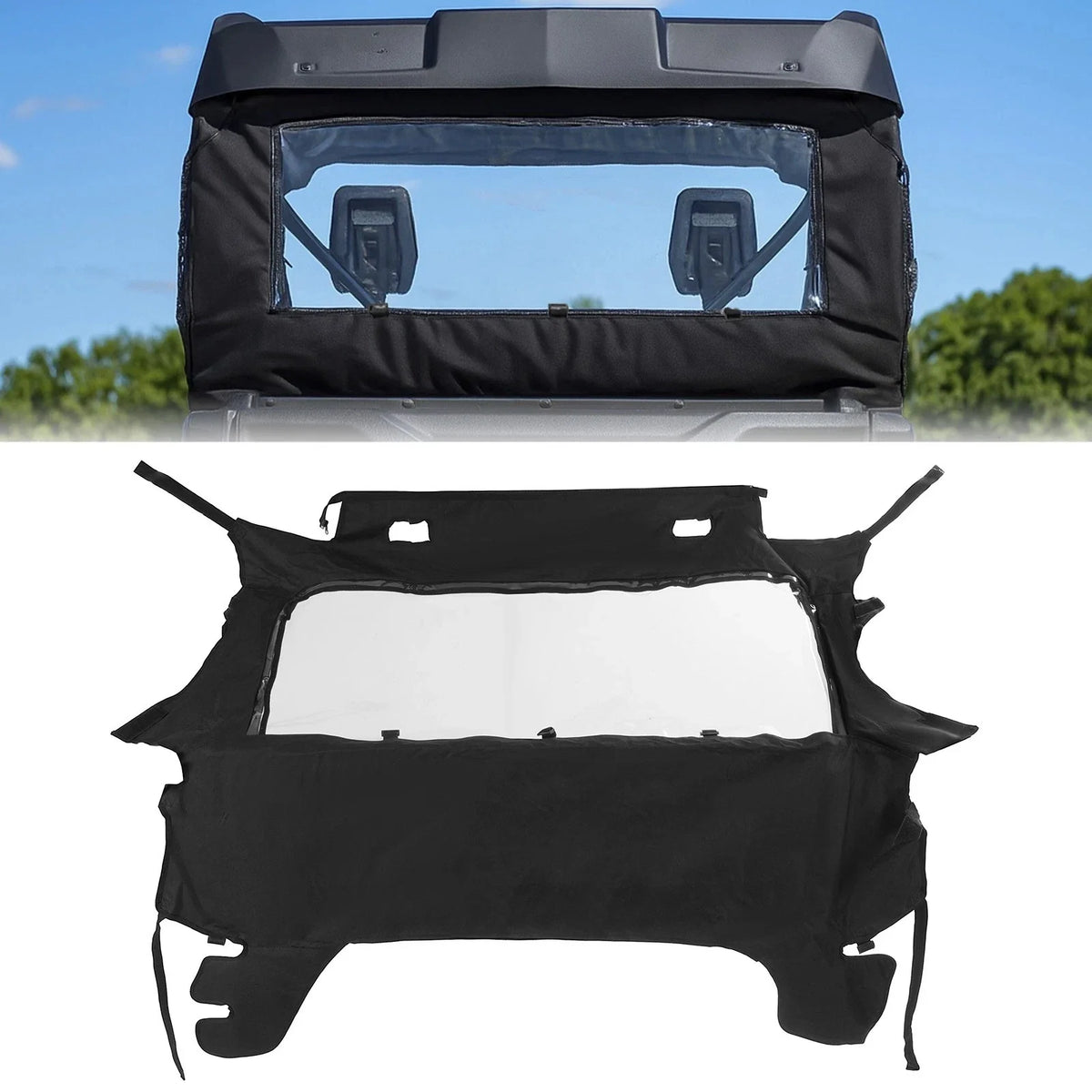 Soft Rear Window Panel for Honda Pioneer 700/700-4 (2014–2025)