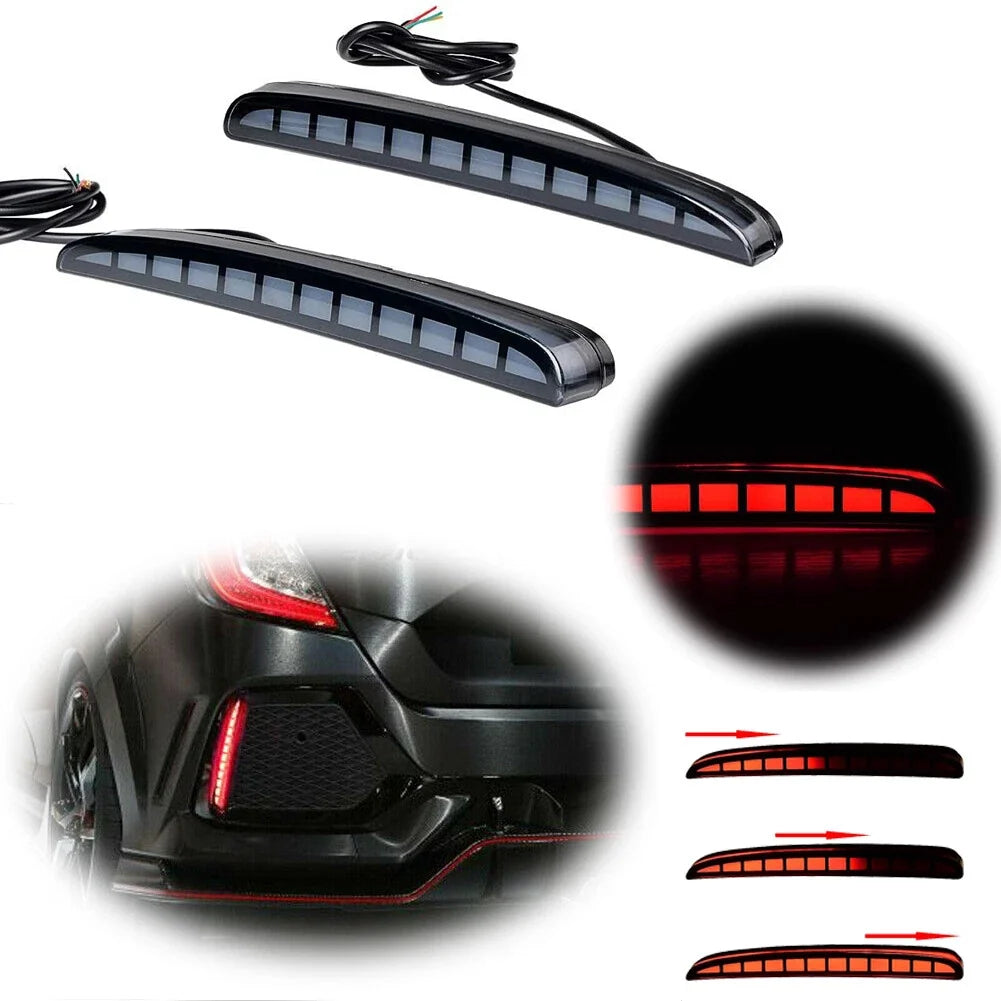 2X Red LED Fog Light for Honda Civic Hatchback (2017–2022)