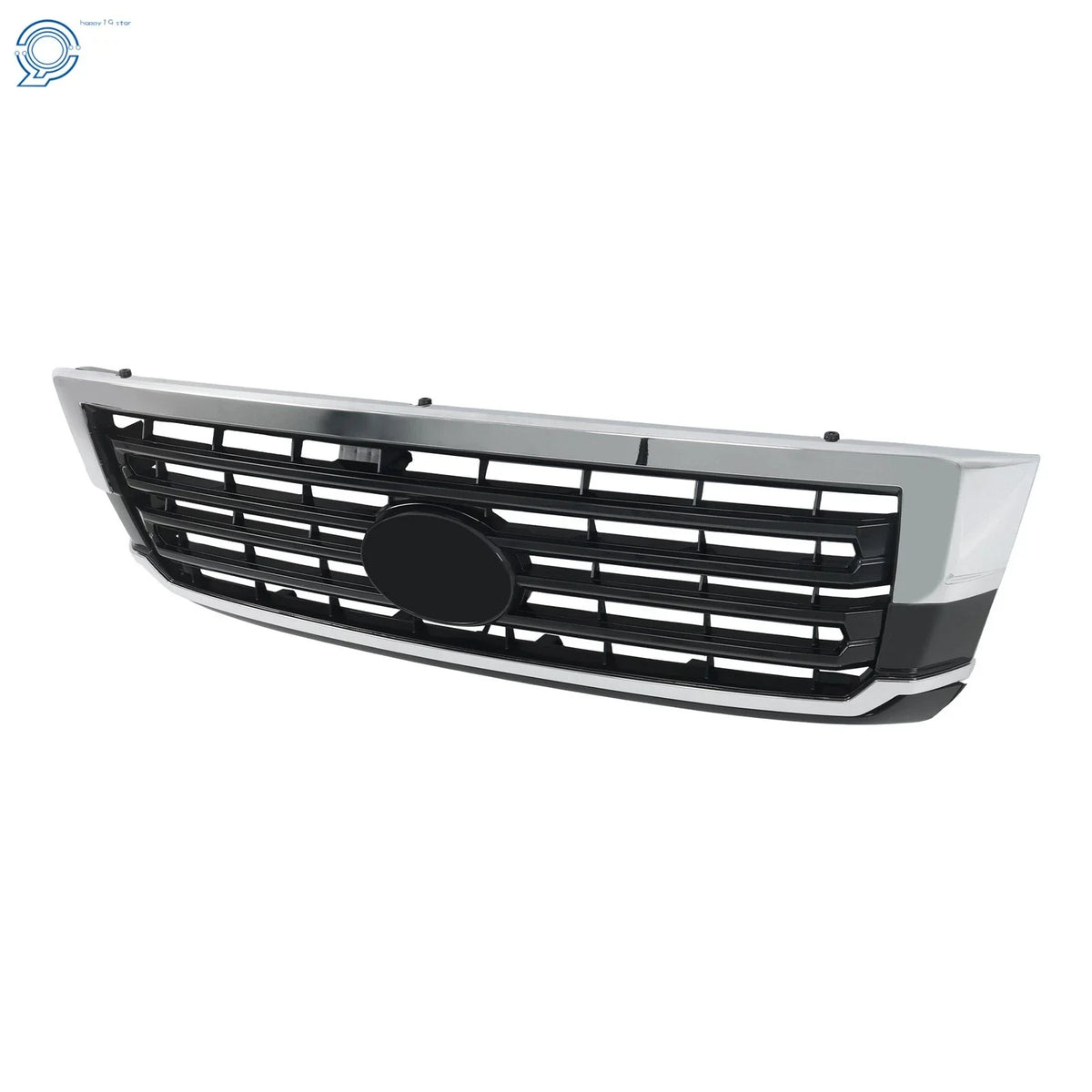 Chrome and Gloss Black Front Bumper Upper Grille for Toyota Sequoia (2018–2022)