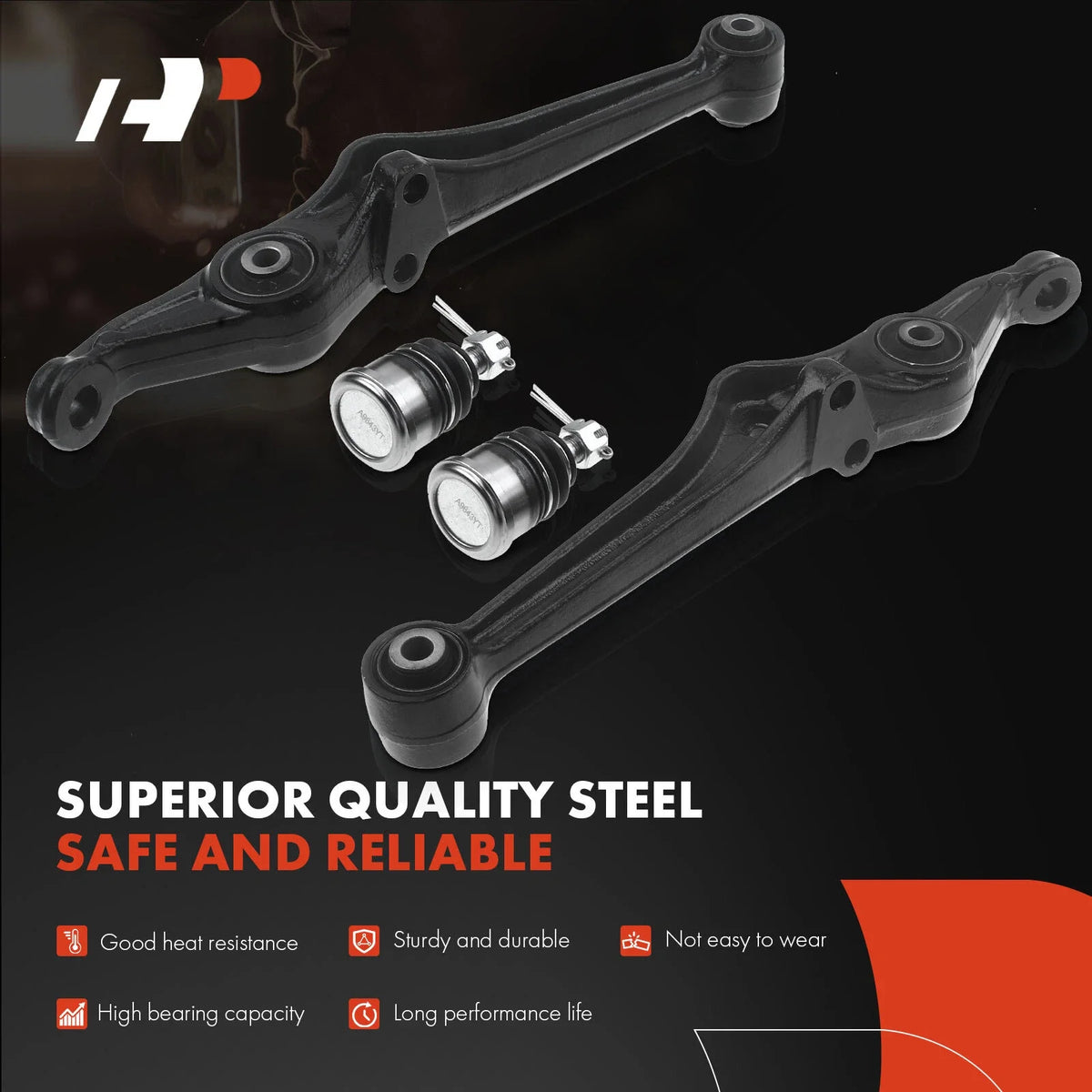 Front Lower Control Arm Ball Joint Set - 2X for Honda Accord 1998-2002