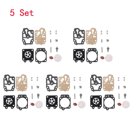 5-Pack Carburetor Rebuild Kits for Walbro 43CC 52CC (40-5/44F-5 36F 139F)