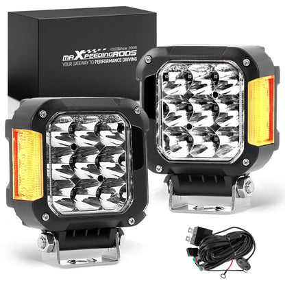 Offroad 2X 4" LED Work Light Bar Spot Pods for Truck SUV ATV UTV
