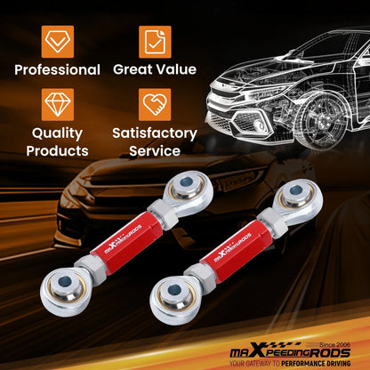 Toe Arms Kit Rear Adjustable for Honda Civic 88-00 & Integra 90-01