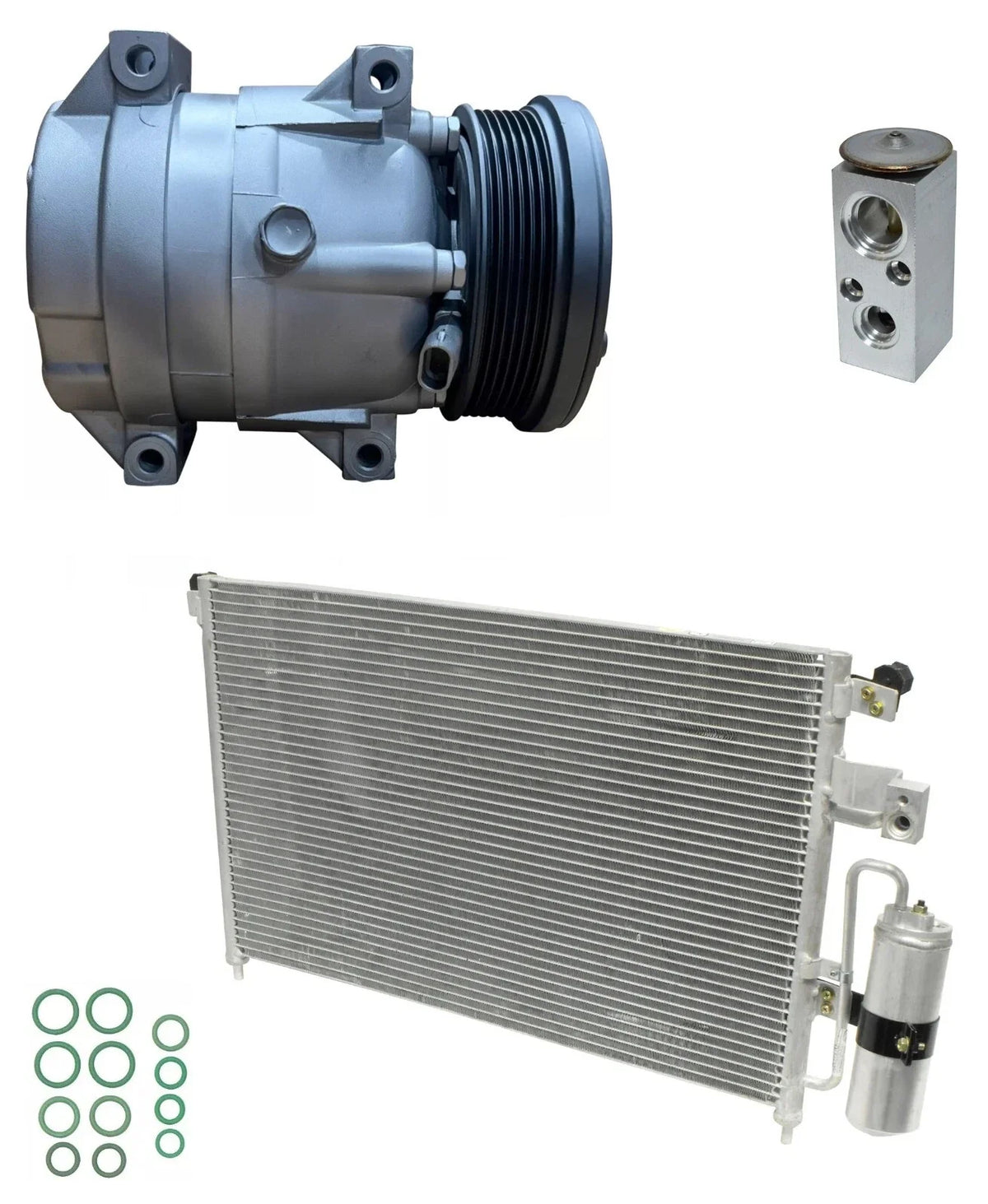 A/C Compressor Kit with Condenser Replacement for Suzuki Verona 2.5L (2005–2005)