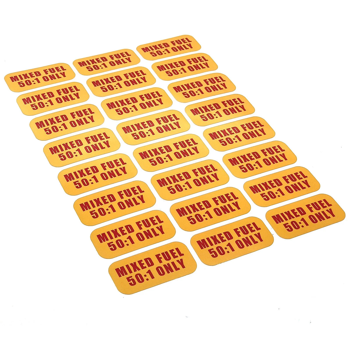 2-Stroke Mix (50:1) Vinyl Decals for Mixed Fuel Only