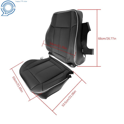 Front Leather Seat Covers for Hummer H3 (2006–2010) - Black