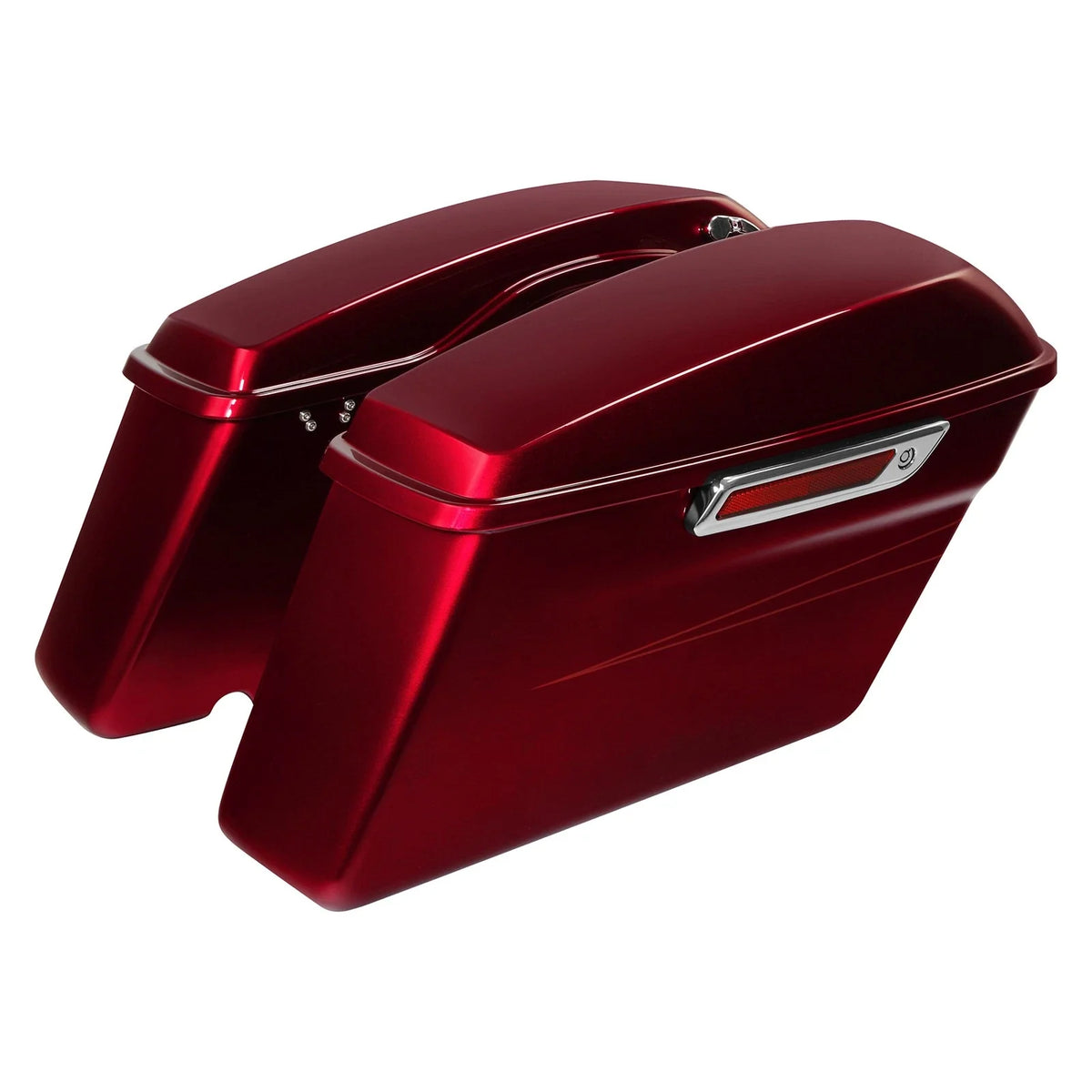 Hard Saddlebags for Harley Touring Electra Glide (2014–Present) Velocity Red Sunglo