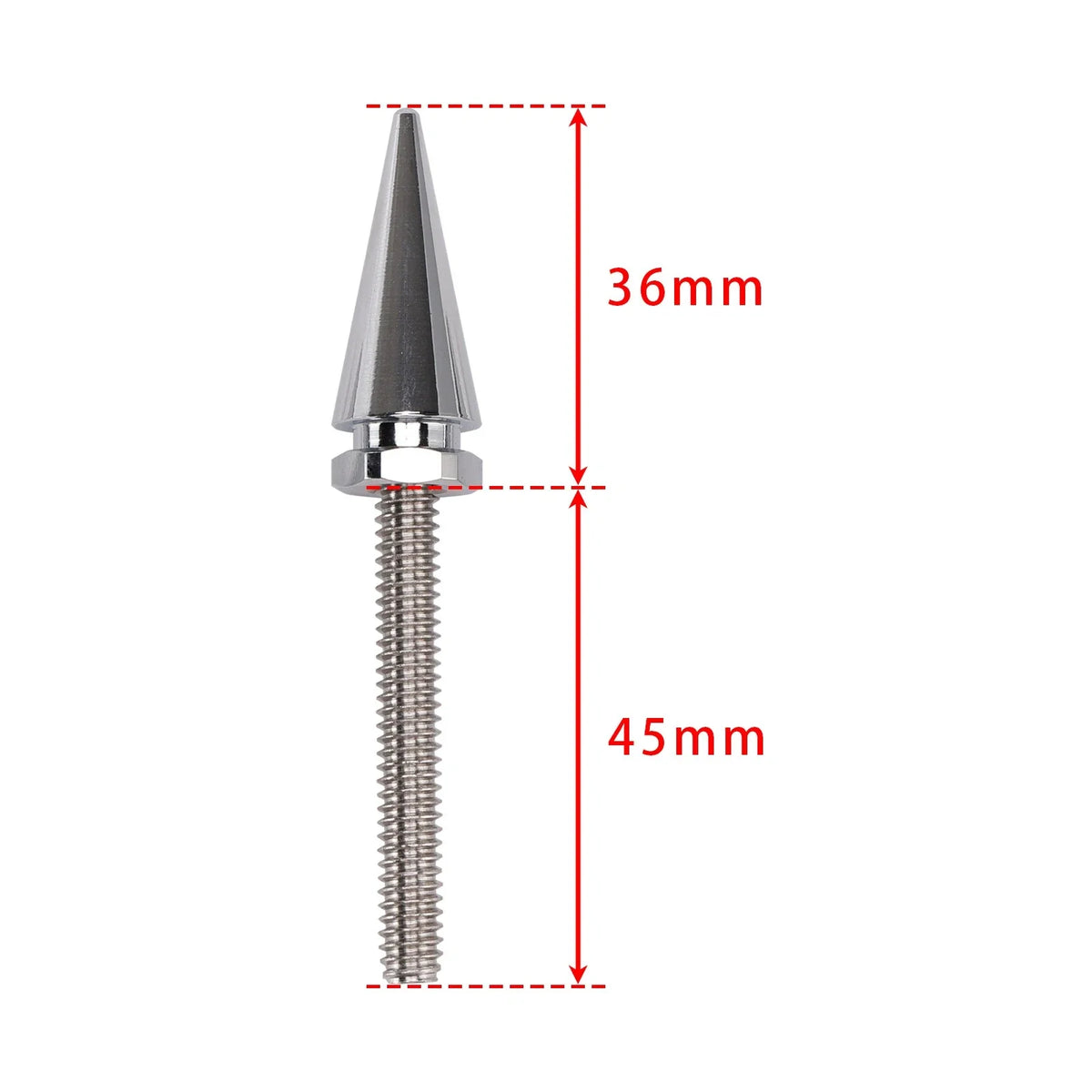 3X Silver 1/2"-20 Fairing Mounting Spike Bolts for Touring Windshield 2014-2025