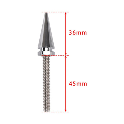 3X Silver 1/2"-20 Fairing Mounting Spike Bolts for Touring Windshield 2014-2025