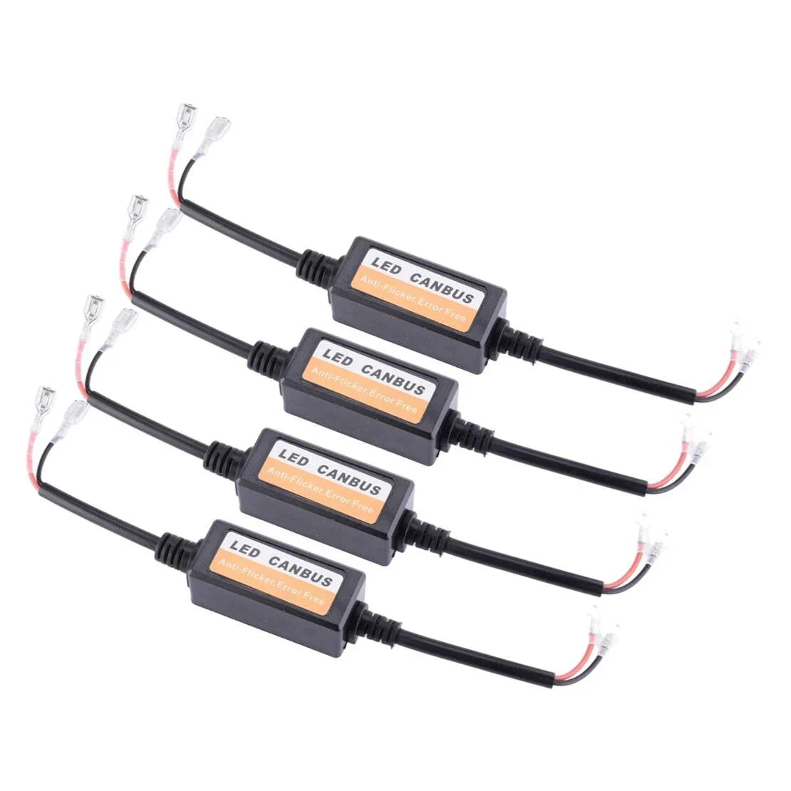 4Pc Anti Flicker Headlight Decoder Resistors for H1/H3 Canbus