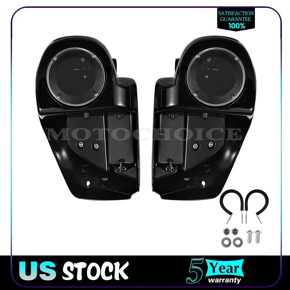 Lower Vented Fairing with 6.5" Speaker Box Pod for Harley Touring Road Glide