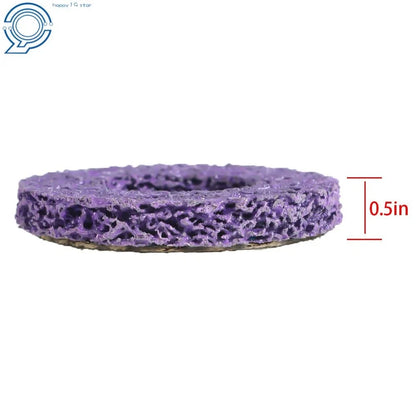 Angle Grinder 4" Poly Strip Disc Wheels - Set of 5, 45 Grit