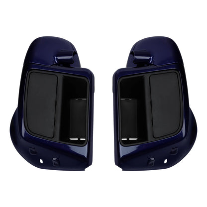 Lower Vented Leg Fairing for Touring 2014-2025 - Zephyr Blue/Black Sunglo
