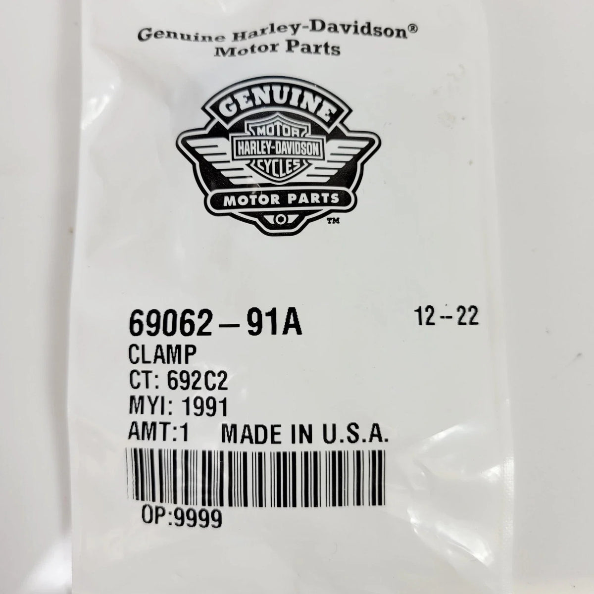 OEM 69062-91A Clamp for Harley-Davidson