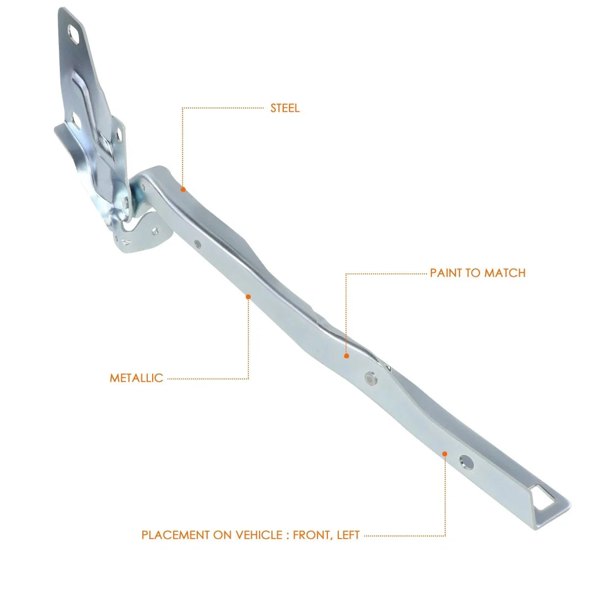 Hood Hinge Left Side for Dodge Ram 1500 2500 3500 (2002–2009)