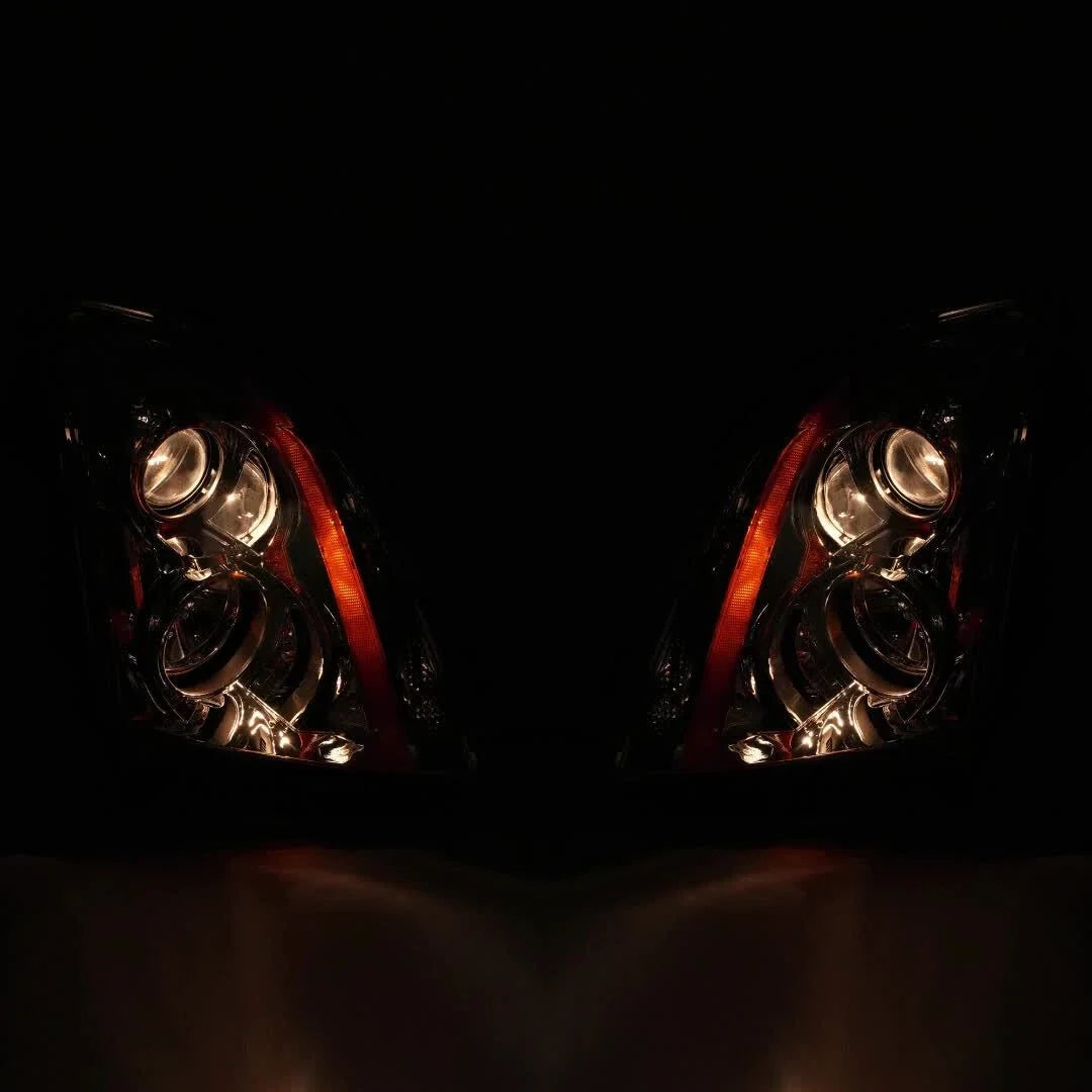 Halogen Headlight Pair for Cadillac CTS (2008–2015) - Left & Right, With Bulbs