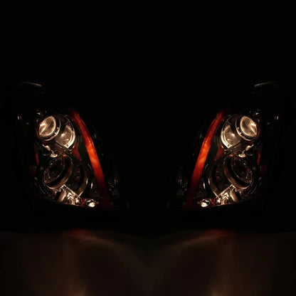 Halogen Headlight Pair for Cadillac CTS (2008–2015) - Left & Right, With Bulbs