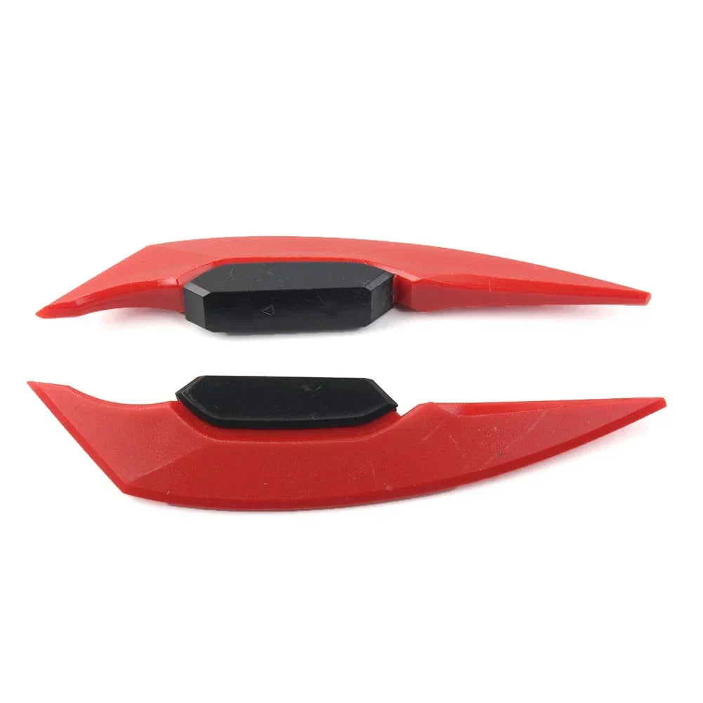 Red Fairing Winglets - Universal Side Spoiler Deflectors (Pair)