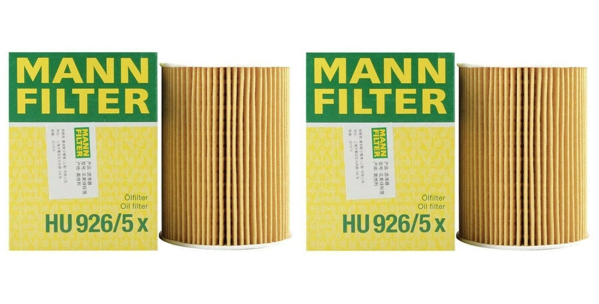 Set of 2 Oil Filters HU9265X for BMW E60 E63 E64 M5 M6 (2005–2010)